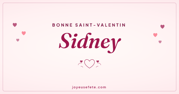 Image « Bonne Saint-Valentin Sidney » au format large
