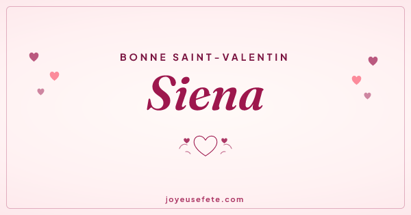 Image « Bonne Saint-Valentin Siena » au format large