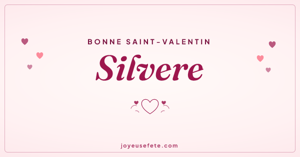 Image « Bonne Saint-Valentin Silvere » au format large