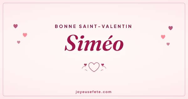 Image « Bonne Saint-Valentin Siméo » au format large