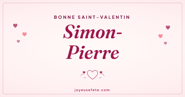 Image « Bonne Saint-Valentin Simon-Pierre » au format large