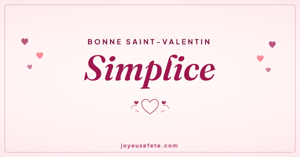 Image « Bonne Saint-Valentin Simplice » au format large