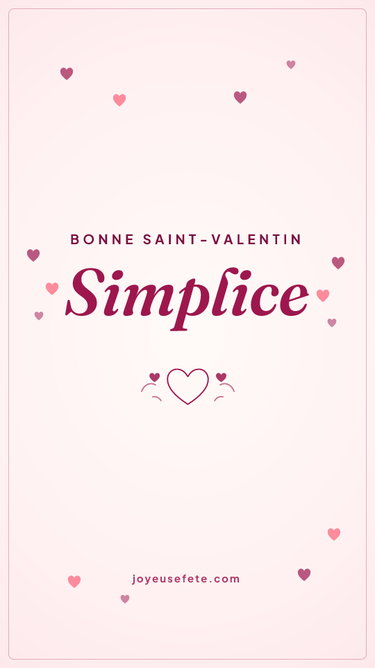 Image « Bonne Saint-Valentin Simplice » au format story