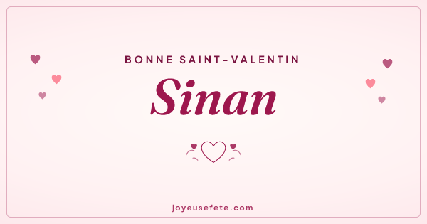 Image « Bonne Saint-Valentin Sinan » au format large