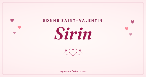 Image « Bonne Saint-Valentin Sirin » au format large