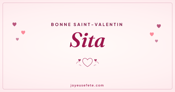 Image « Bonne Saint-Valentin Sita » au format large