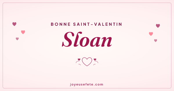 Image « Bonne Saint-Valentin Sloan » au format large