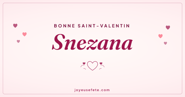 Image « Bonne Saint-Valentin Snezana » au format large