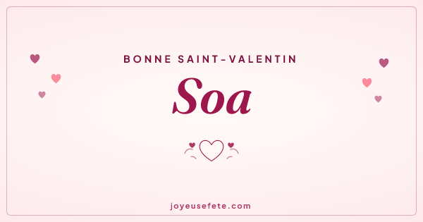 Image « Bonne Saint-Valentin Soa » au format large