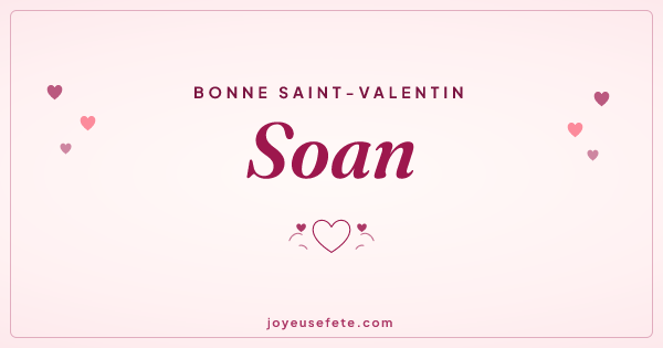 Image « Bonne Saint-Valentin Soan » au format large