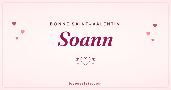 Image « Bonne Saint-Valentin Soann » au format large