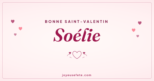 Image « Bonne Saint-Valentin Soélie » au format large
