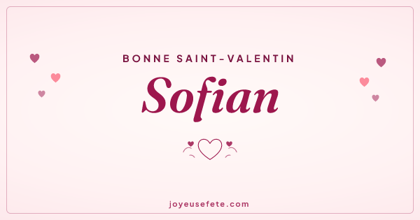 Image « Bonne Saint-Valentin Sofian » au format large