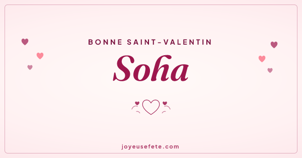 Image « Bonne Saint-Valentin Soha » au format large