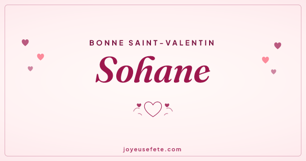 Image « Bonne Saint-Valentin Sohane » au format large