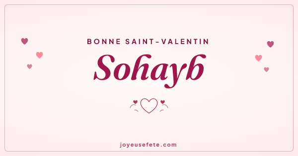 Image « Bonne Saint-Valentin Sohayb » au format large