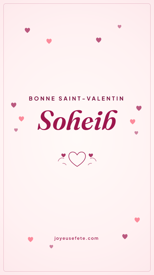 Image « Bonne Saint-Valentin Soheib » au format story