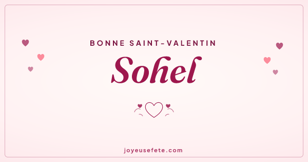 Image « Bonne Saint-Valentin Sohel » au format large