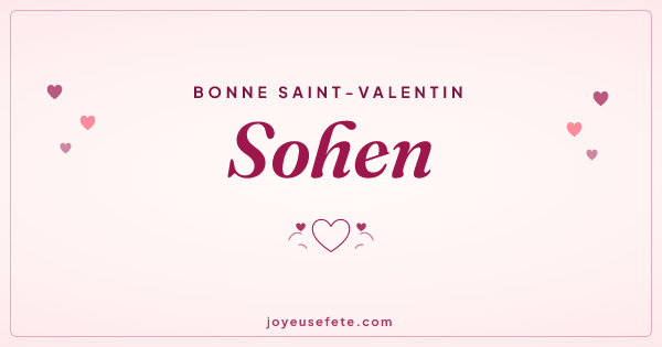 Image « Bonne Saint-Valentin Sohen » au format large