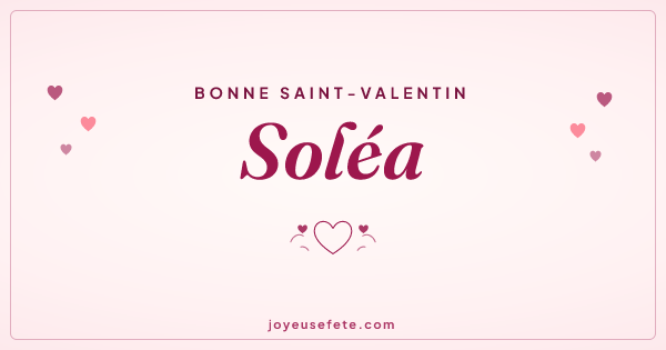 Image « Bonne Saint-Valentin Soléa » au format large