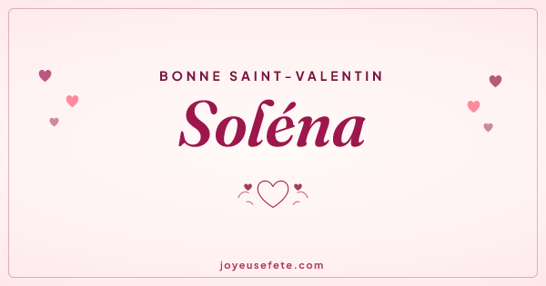 Image « Bonne Saint-Valentin Soléna » au format large