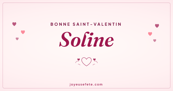 Image « Bonne Saint-Valentin Soline » au format large
