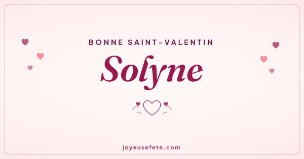 Image « Bonne Saint-Valentin Solyne » au format large