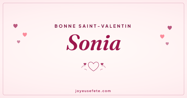 Image « Bonne Saint-Valentin Sonia » au format large
