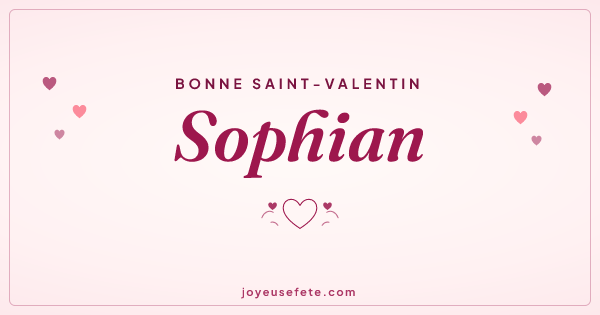 Image « Bonne Saint-Valentin Sophian » au format large