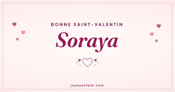 Image « Bonne Saint-Valentin Soraya » au format large