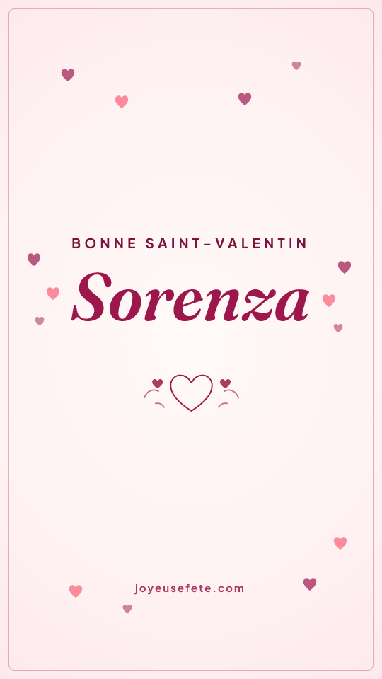 Image « Bonne Saint-Valentin Sorenza » au format story