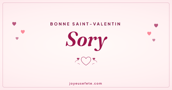 Image « Bonne Saint-Valentin Sory » au format large