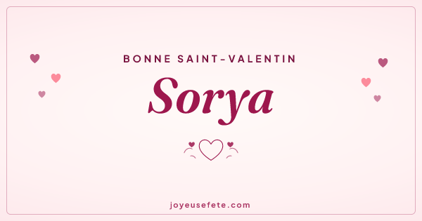 Image « Bonne Saint-Valentin Sorya » au format large