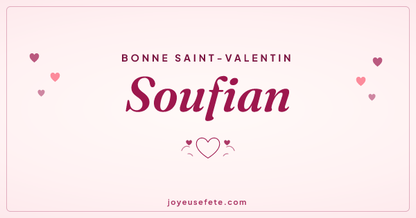 Image « Bonne Saint-Valentin Soufian » au format large