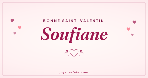 Image « Bonne Saint-Valentin Soufiane » au format large