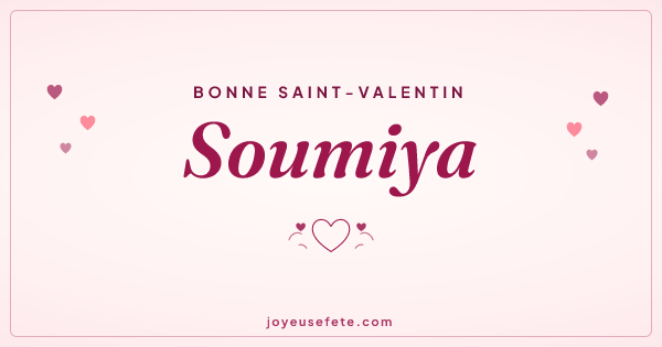 Image « Bonne Saint-Valentin Soumiya » au format large
