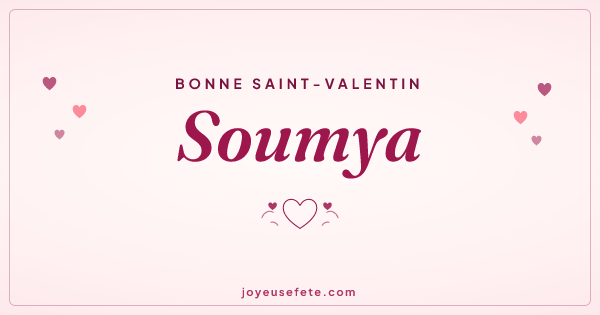 Image « Bonne Saint-Valentin Soumya » au format large