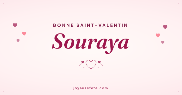 Image « Bonne Saint-Valentin Souraya » au format large