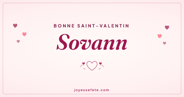 Image « Bonne Saint-Valentin Sovann » au format large