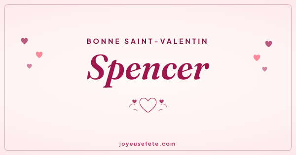 Image « Bonne Saint-Valentin Spencer » au format large