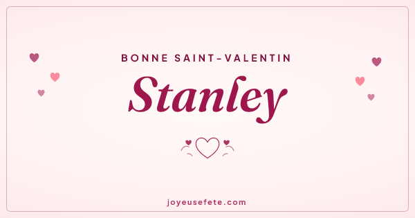 Image « Bonne Saint-Valentin Stanley » au format large
