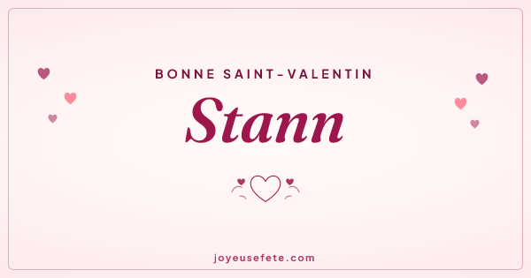 Image « Bonne Saint-Valentin Stann » au format large
