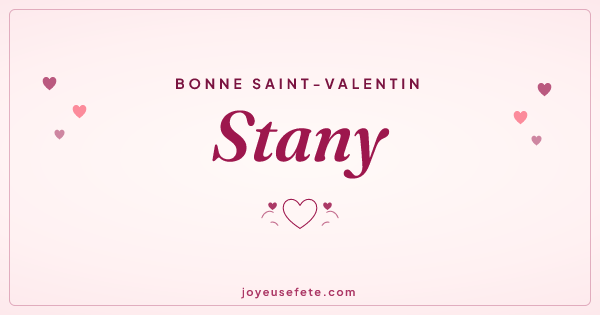 Image « Bonne Saint-Valentin Stany » au format large