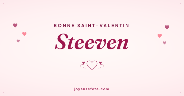 Image « Bonne Saint-Valentin Steeven » au format large