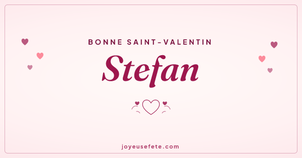 Image « Bonne Saint-Valentin Stefan » au format large