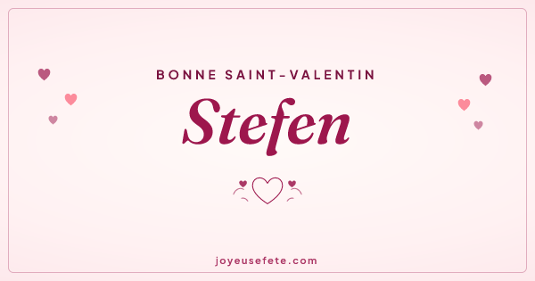 Image « Bonne Saint-Valentin Stefen » au format large