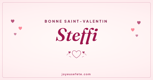 Image « Bonne Saint-Valentin Steffi » au format large