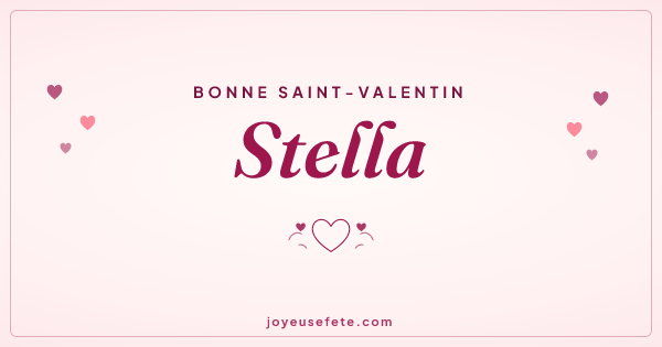 Image « Bonne Saint-Valentin Stella » au format large