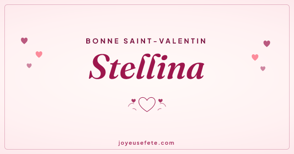 Image « Bonne Saint-Valentin Stellina » au format large