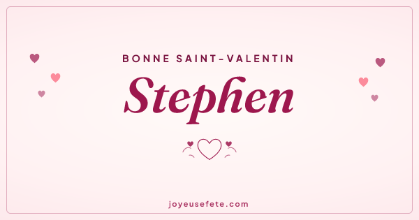 Image « Bonne Saint-Valentin Stephen » au format large